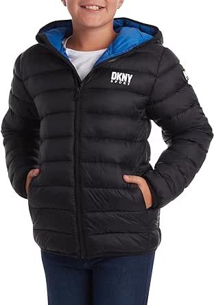 DKNY Boys' Jacket – Lightweight Quilted Puffer Coat – Casual Jacket for Boys (Sizes: 8-20)