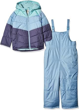 Osh Kosh Girls' Ski Jacket and Snowbib Snowsuit Outfit Set