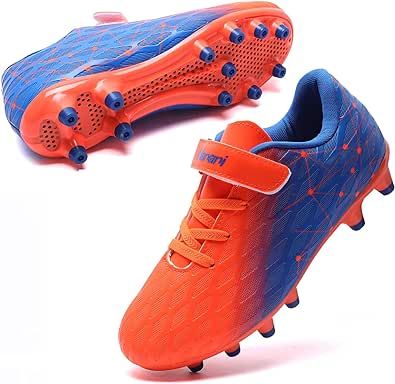 Hanani Boys Soccer Cleats Kids Girls FG/AG Soccer Athletics Sport Shoes Training Shoes Running Shoes Teenager Indoor Outdoor Football Shoes Sneakers for Unisex