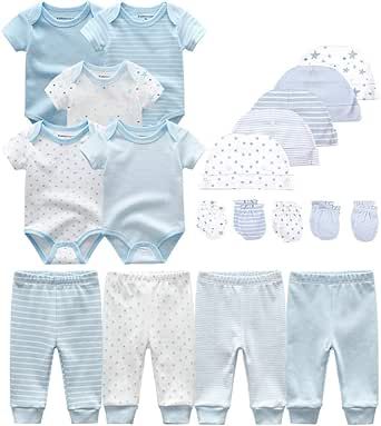 Kiddiezoom Unisex Baby Layette Essentials Giftset Clothing Set 19-Piece