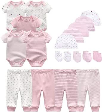 Kiddiezoom Unisex Baby Layette Essentials Giftset Clothing Set 19-Piece