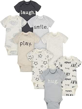 Onesies Brand unisex-baby 8-pack Short Sleeve Mix & Match Bodysuits