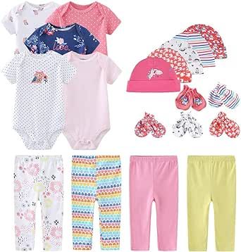 Kiddiezoom Unisex Baby Layette Essentials Giftset Clothing Set 19-Piece