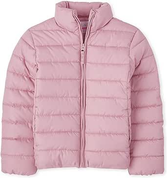 The Children's Place Girls Medium Weight Puffer Jacket, Wind-resistant, Water-resistant