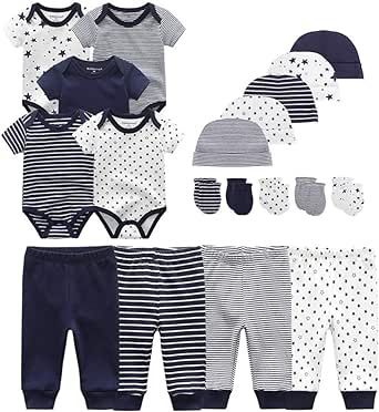 Kiddiezoom Unisex Baby Layette Essentials Giftset Clothing Set 19-Piece