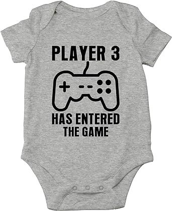 Crazy Bros Tee's Player 3 Has Entered The Game - Gamer Baby Funny Cute Novelty Infant One-piece Baby Bodysuit