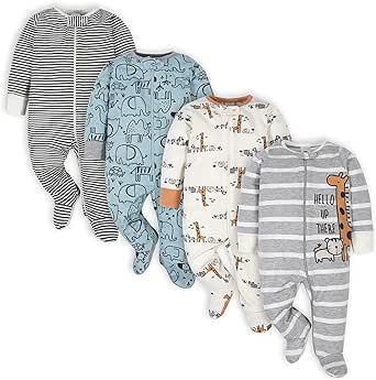 Gerber Baby Boys 4 Pack Sleep 'N Play Footie