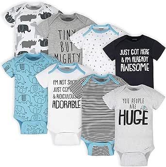 Onesies Brand unisex-baby 8-pack Short Sleeve Mix & Match Bodysuits