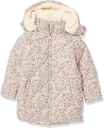 Amazon Essentials Girls and Toddlers' Long Quilted Cocoon Puffer Coat